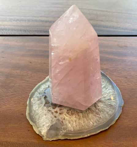 Rose Quartz Crystal Point