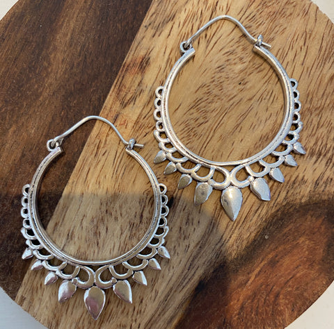 Silver Hoop Earrings