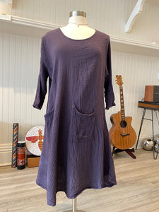 Purple Pocket Dress