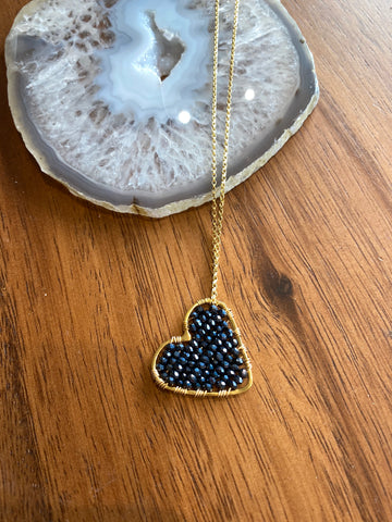 Slate Love Drop Necklace