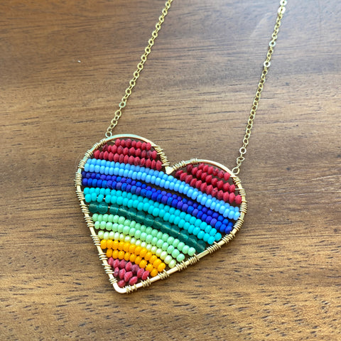 Rainbow Love is Love Necklace