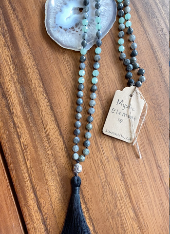 Labradorite Mala With Tassel