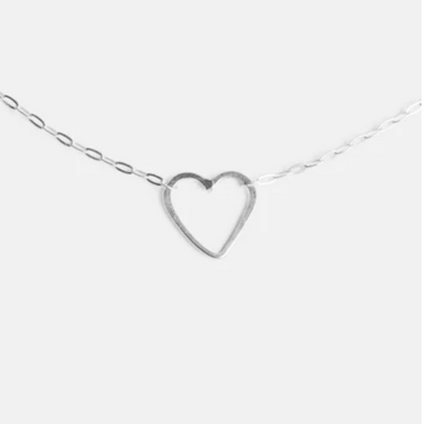 Silver Sweetheart Necklace