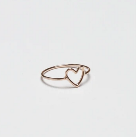 Small Gold Heart Ring