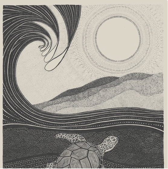 Sea By Land Tortugo Print