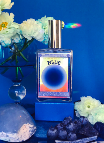 Blue Vibrational Color & Angelite Gemstone Mist